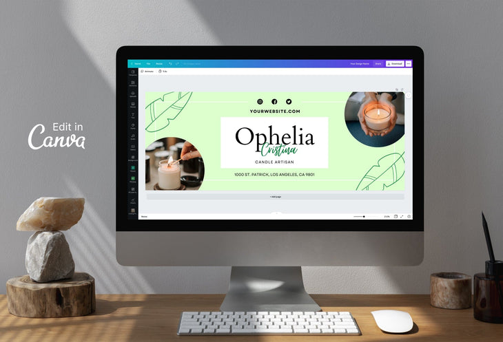 Ladystrategist Ophelia Facebook Cover Canva Template instagram canva templates social media templates etsy free canva templates