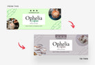Ladystrategist Ophelia Facebook Cover Canva Template instagram canva templates social media templates etsy free canva templates