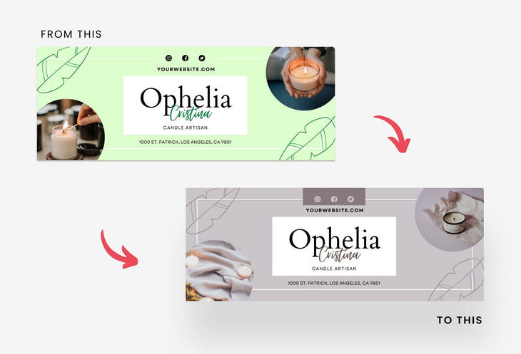 Ladystrategist Ophelia Facebook Cover Canva Template instagram canva templates social media templates etsy free canva templates