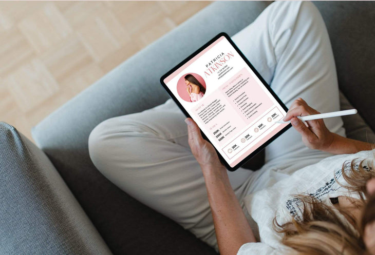 Ladystrategist Patricia Atkinson Media Kit Canva Template for Influencers instagram canva templates social media templates etsy free canva templates
