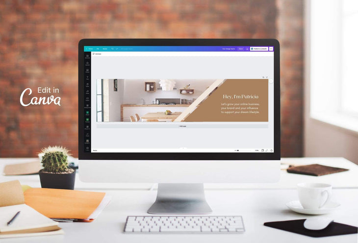 Ladystrategist Patricia Linked In Banner Canva Template instagram canva templates social media templates etsy free canva templates