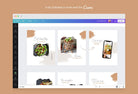 Ladystrategist Penelope Food and Nutrition 6-Page Carousel Canva Template instagram canva templates social media templates etsy free canva templates