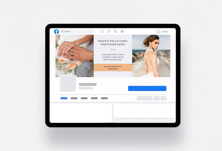 Ladystrategist Photo Phactory Facebook Cover for Photographers - Editable Canva Template instagram canva templates social media templates etsy free canva templates