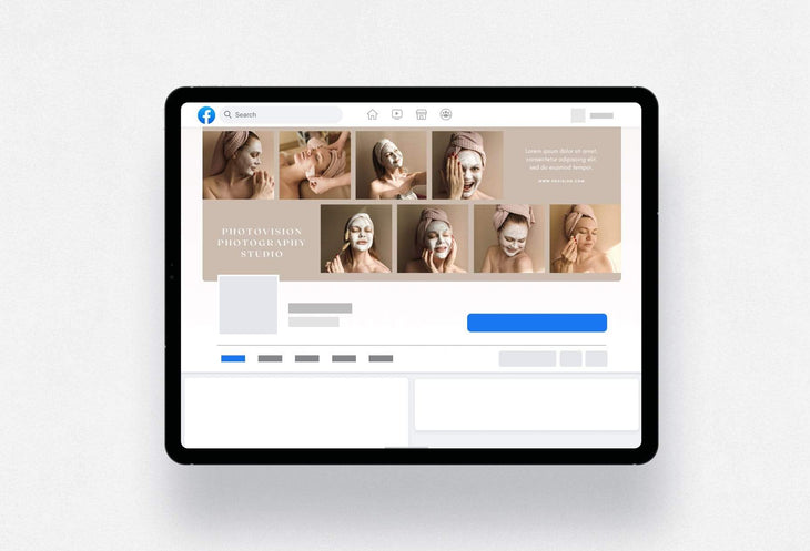 Ladystrategist Photovision Facebook Cover for Photographers - Editable Canva Template instagram canva templates social media templates etsy free canva templates