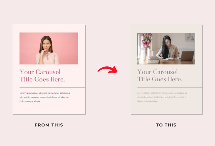 Ladystrategist Pinky Carousel Instagram Engagement Booster Canva Template instagram canva templates social media templates etsy free canva templates