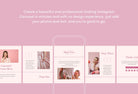 Ladystrategist Pinky Carousel Instagram Engagement Booster Canva Template instagram canva templates social media templates etsy free canva templates