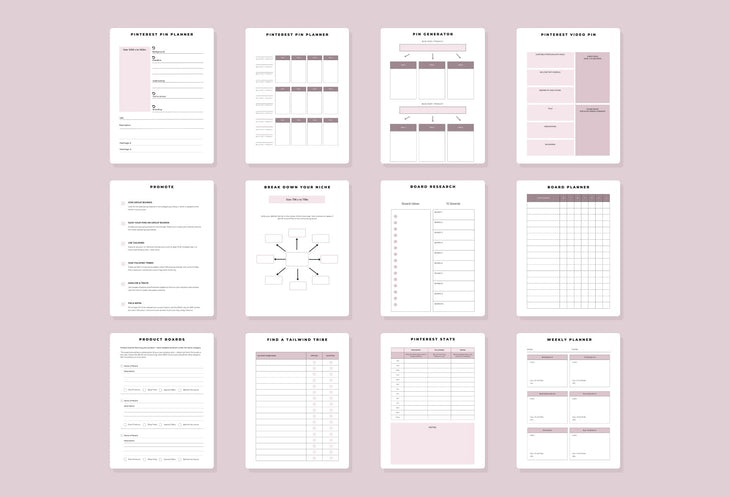 Ladystrategist Pinterest Planner Canva Template instagram canva templates social media templates etsy free canva templates