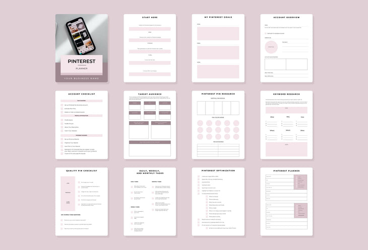 Ladystrategist Pinterest Planner Canva Template instagram canva templates social media templates etsy free canva templates