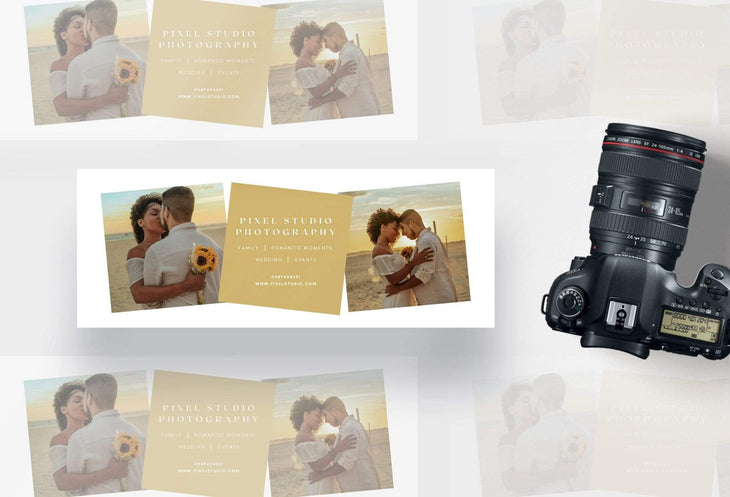 Ladystrategist Pixel Studio Facebook Cover for Photographers - Editable Canva Template instagram canva templates social media templates etsy free canva templates