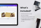 Ladystrategist Pixel Studio Facebook Cover for Photographers - Editable Canva Template instagram canva templates social media templates etsy free canva templates