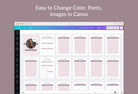 Ladystrategist Prayer Journal Canva Template instagram canva templates social media templates etsy free canva templates