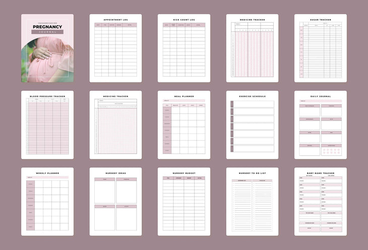 Ladystrategist Pregnancy Planner Canva Template instagram canva templates social media templates etsy free canva templates