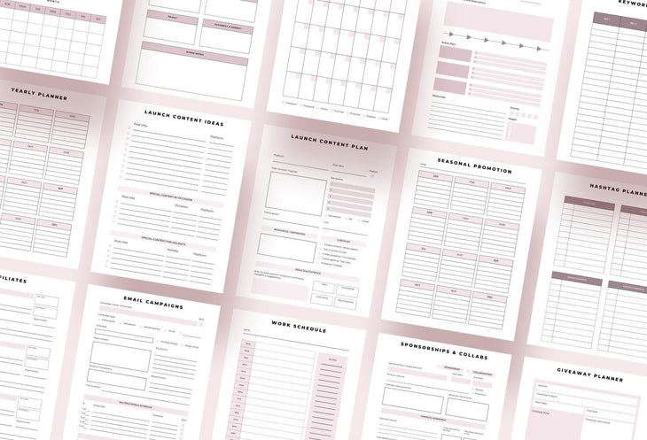 Ladystrategist Product Launch Planner Canva Template instagram canva templates social media templates etsy free canva templates