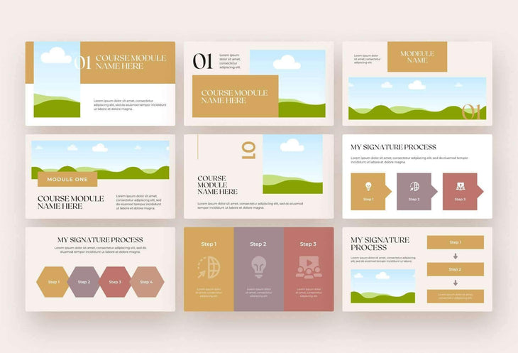Ladystrategist Quill Course Creator & Webinar Deck instagram canva templates social media templates etsy free canva templates