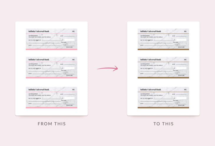 Ladystrategist Rajah Manifestation Check Printable and Editable Canva Template instagram canva templates social media templates etsy free canva templates