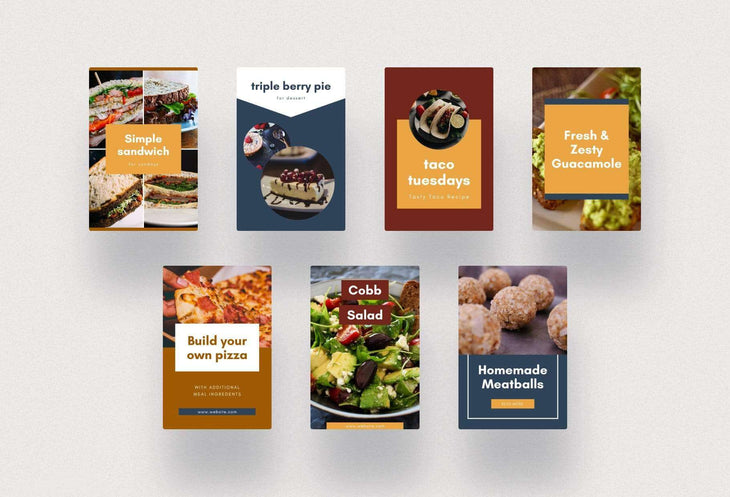 Ladystrategist Recipes and Cooking Pinterest Template instagram canva templates social media templates etsy free canva templates