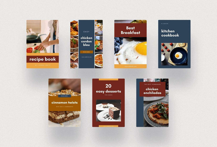 Ladystrategist Recipes and Cooking Pinterest Template instagram canva templates social media templates etsy free canva templates