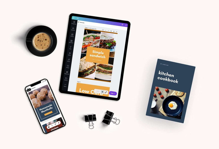 Ladystrategist Recipes and Cooking Pinterest Template instagram canva templates social media templates etsy free canva templates