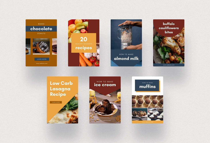Ladystrategist Recipes and Cooking Pinterest Template instagram canva templates social media templates etsy free canva templates