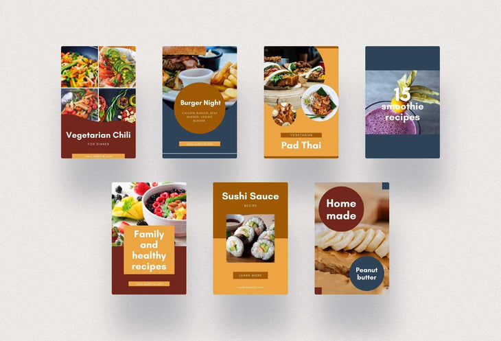 Ladystrategist Recipes and Cooking Pinterest Template instagram canva templates social media templates etsy free canva templates
