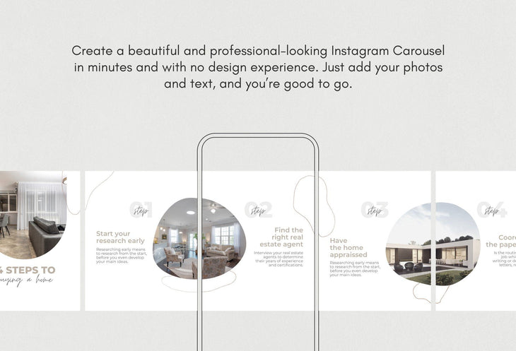 Ladystrategist Riley Real Estate 6-Page Carousel Canva Template instagram canva templates social media templates etsy free canva templates