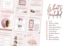 Ladystrategist Rose Gold Service Providers Bundle instagram canva templates social media templates etsy free canva templates