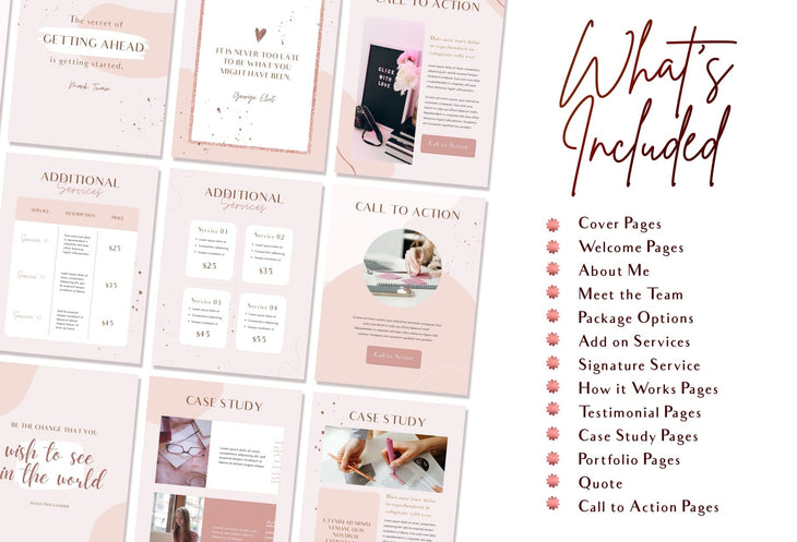 Ladystrategist Rose Gold Service Providers Bundle instagram canva templates social media templates etsy free canva templates