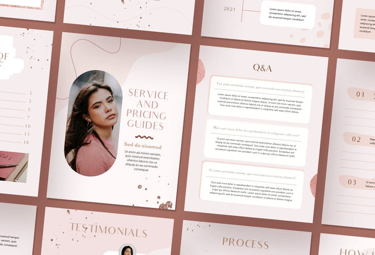 Ladystrategist Rose Gold Service Providers Bundle instagram canva templates social media templates etsy free canva templates
