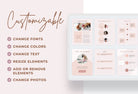 Ladystrategist Rose Gold Service Providers Bundle instagram canva templates social media templates etsy free canva templates