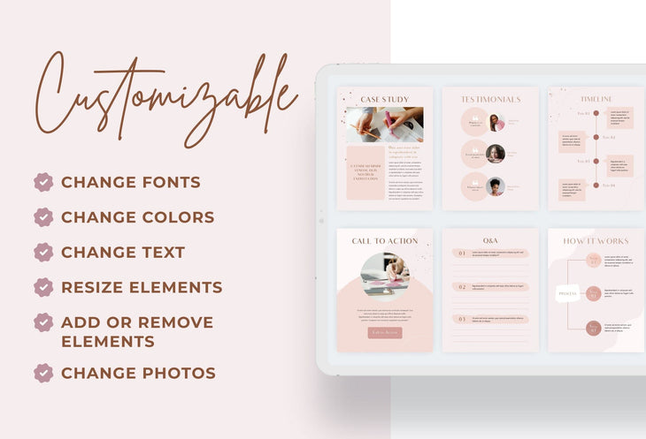Ladystrategist Rose Gold Service Providers Bundle instagram canva templates social media templates etsy free canva templates