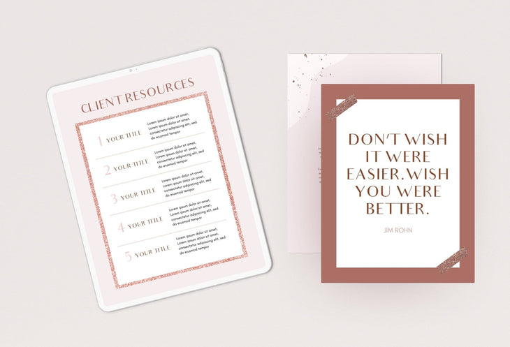 Ladystrategist Rose Gold Service Providers Bundle instagram canva templates social media templates etsy free canva templates