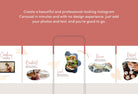 Ladystrategist Sam Food and Nutrition 6-Page Carousel Canva Template instagram canva templates social media templates etsy free canva templates