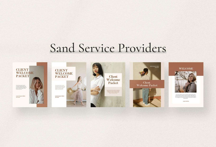 Ladystrategist Sand Client Welcome Packet instagram canva templates social media templates etsy free canva templates