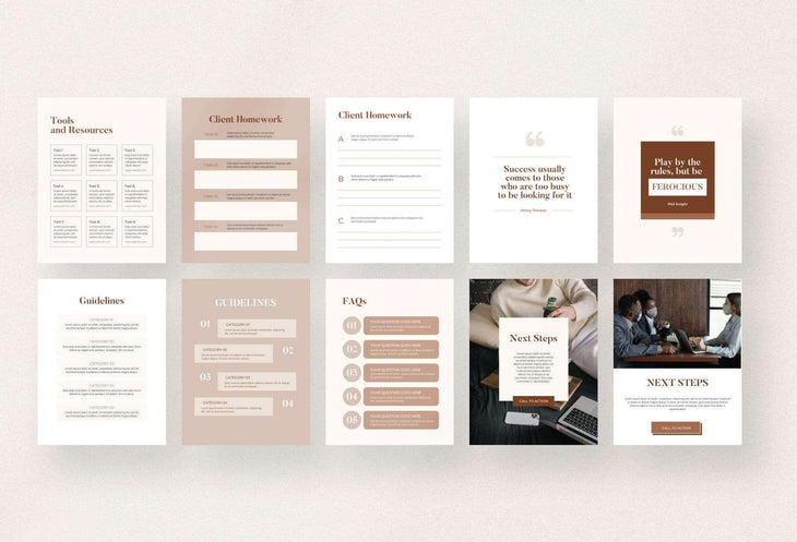 Ladystrategist Sand Client Welcome Packet instagram canva templates social media templates etsy free canva templates
