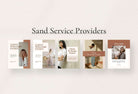 Ladystrategist Sand Service Providers Bundle instagram canva templates social media templates etsy free canva templates