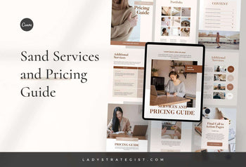 Ladystrategist Sand Services and Pricing Guide instagram canva templates social media templates etsy free canva templates