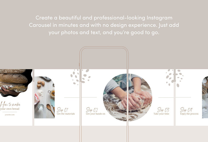 Ladystrategist Scarlett Food and Nutrition 6-Page Carousel Canva Template instagram canva templates social media templates etsy free canva templates