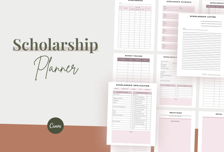 Ladystrategist Scholarship Planner Canva Template instagram canva templates social media templates etsy free canva templates