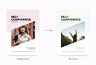 Ladystrategist Self Confidence Planner Canva Template instagram canva templates social media templates etsy free canva templates