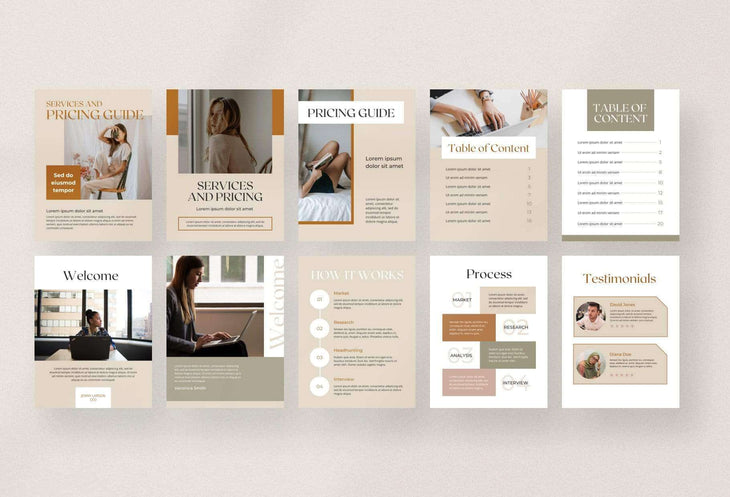 Ladystrategist Services and Pricing Guide for Service Providers Canva Template instagram canva templates social media templates etsy free canva templates