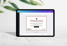 Ladystrategist Shirley Printable Thank You Card Packaging Insert Note Canva Template instagram canva templates social media templates etsy free canva templates