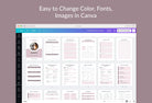 Ladystrategist Shopify Planner Canva Template instagram canva templates social media templates etsy free canva templates