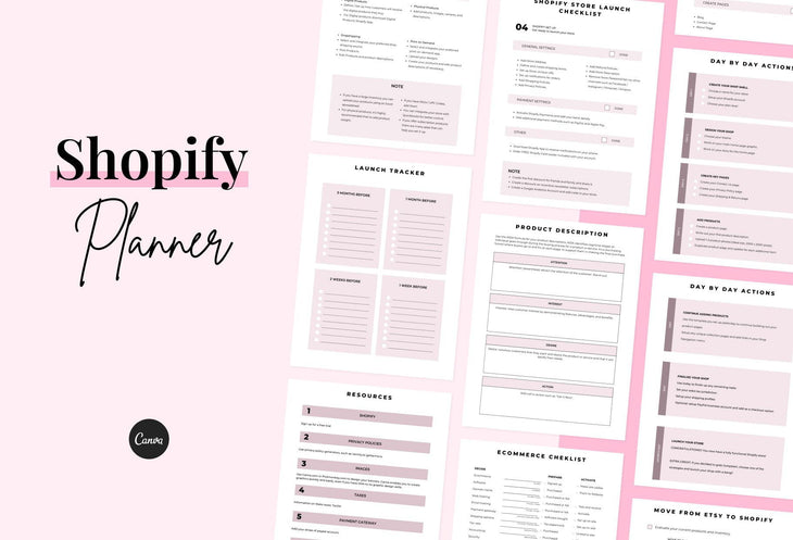 Ladystrategist Shopify Planner Canva Template instagram canva templates social media templates etsy free canva templates