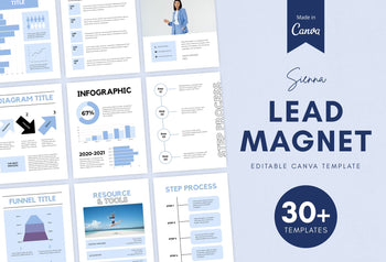 Ladystrategist Sienna Lead Magnet Editable Canva Template instagram canva templates social media templates etsy free canva templates