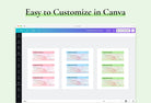 Ladystrategist Smith Apple Manifestation Check Printable and Editable Canva Template instagram canva templates social media templates etsy free canva templates