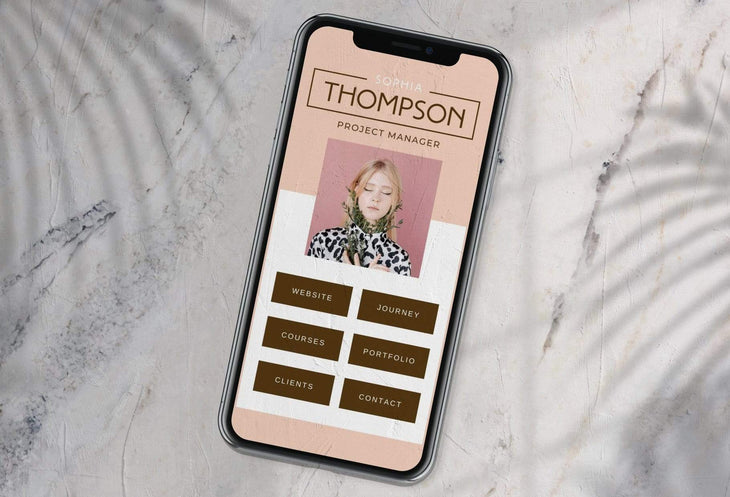 Ladystrategist Sophia Instagram Link in Bio Canva Landing Page Website instagram canva templates social media templates etsy free canva templates