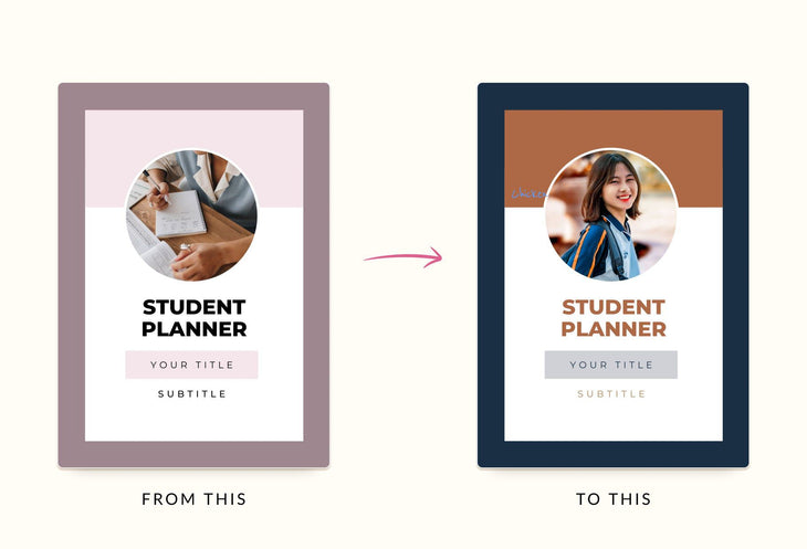 Ladystrategist Student Planner Canva Template instagram canva templates social media templates etsy free canva templates
