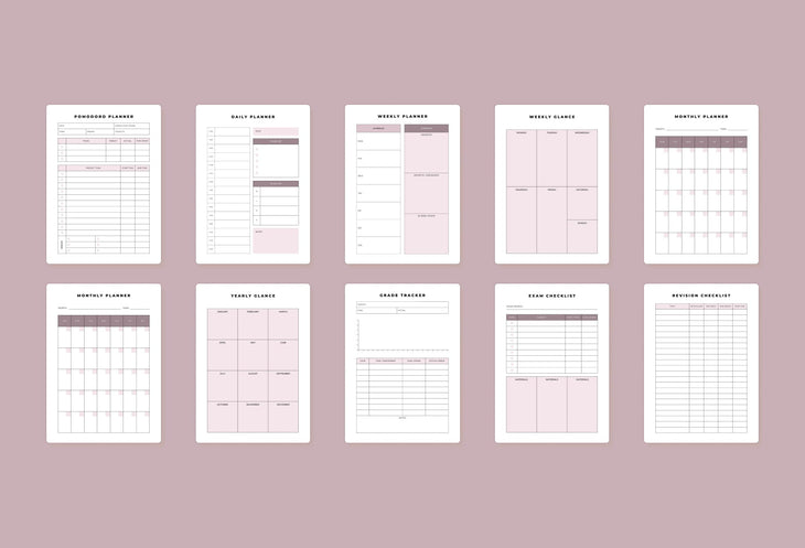 Ladystrategist Student Planner Canva Template instagram canva templates social media templates etsy free canva templates