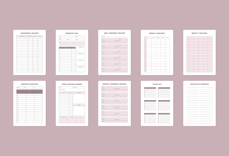Ladystrategist Student Planner Canva Template instagram canva templates social media templates etsy free canva templates