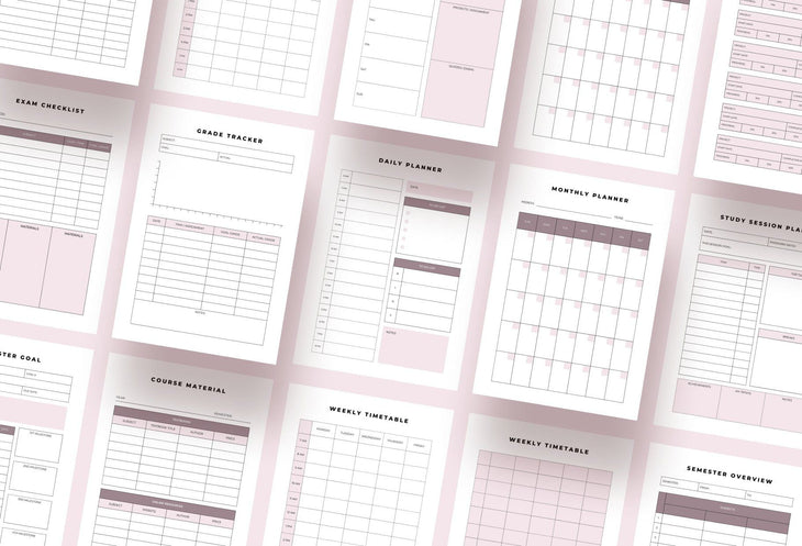 Ladystrategist Student Planner Canva Template instagram canva templates social media templates etsy free canva templates